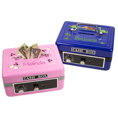 Personalized Kid’s Cash Box with Lock 